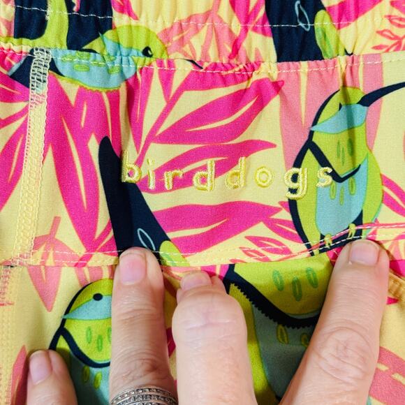 Birddogs Mens Size L Long Shorts Lined Parakeet Petes Boom - Picture 8 of 10